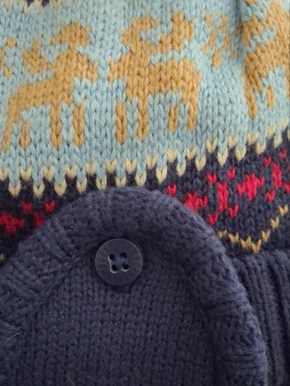 Gymboree Vintage Knit Earflap Hat Size 6-12 Months (M)
